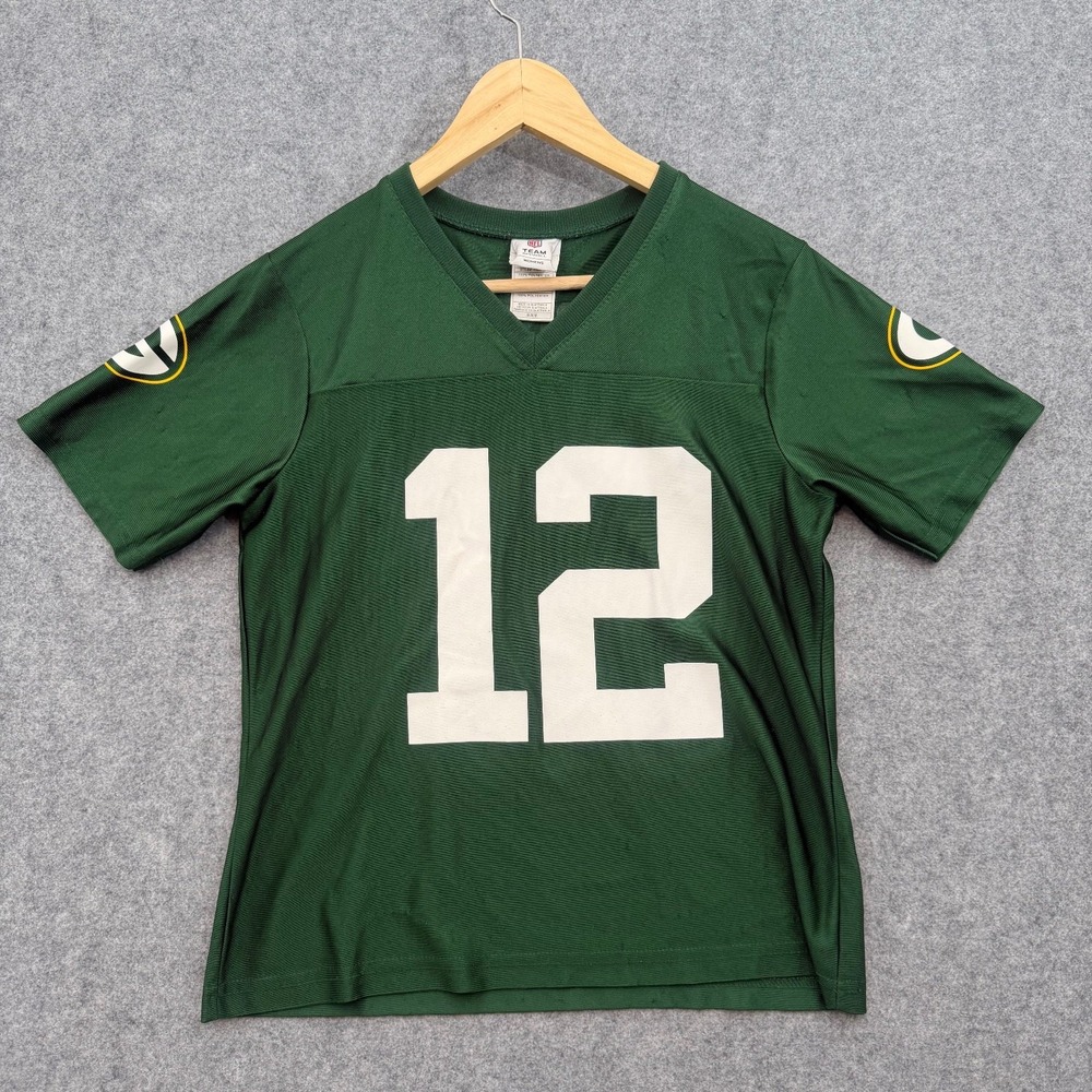 NFL Team Apparel Womens M Green Bay Packers #12 Rodgers Jersey Medium Polyester